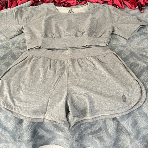 Free People Other - Free People Grey Two Piece Challenger Set Size XL NWOT